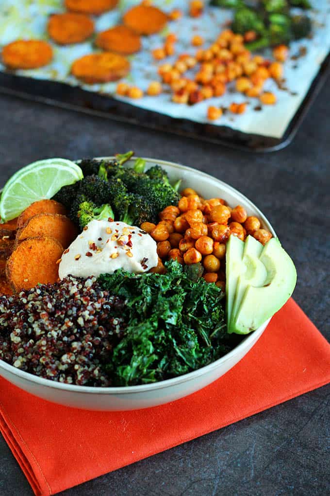 Roasted Veggie Quinoa Bowl I Love Vegan