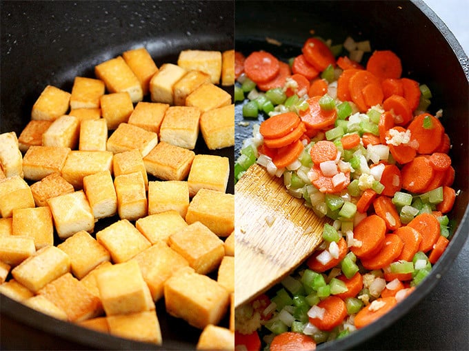Spicy Tofu & Potato Coconut Curry Soup - ilovevegan.com