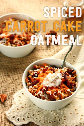 Spiced Carrot Cake Oatmeal with Coconut Cream » I LOVE VEGAN