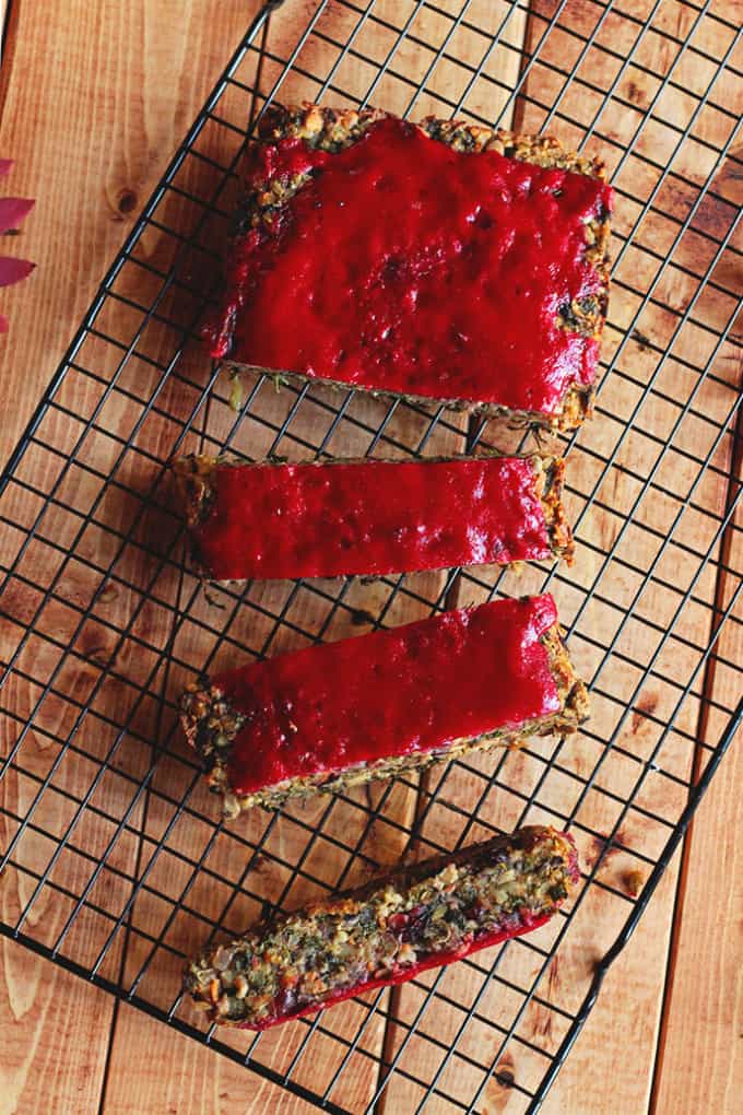 The Ultimate Vegan Thanksgiving Loaf with Cranberry Glaze » I LOVE VEGAN