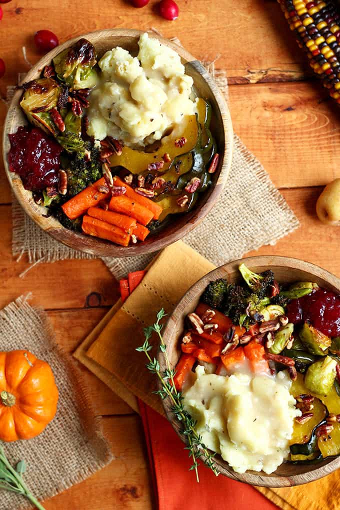 Roasted Vegan Thanksgiving Bowl » I LOVE VEGAN