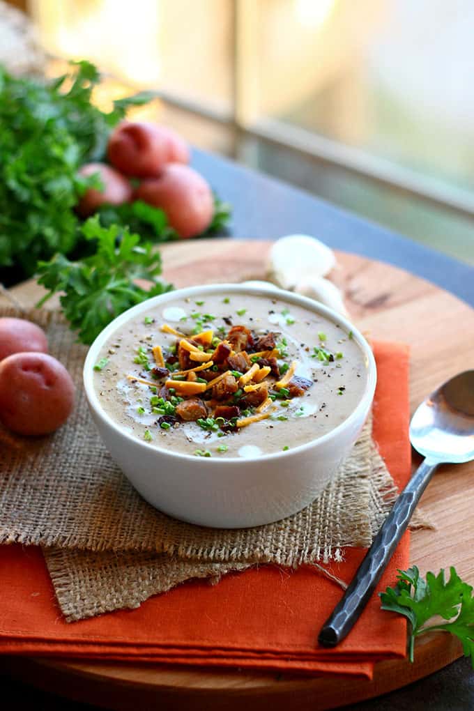 Vegan Loaded Baked Potato Soup » I LOVE VEGAN