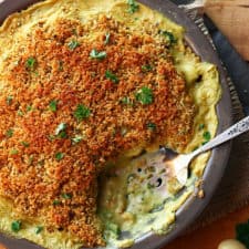 Cheesy Vegan Potato & Broccoli Casserole-image