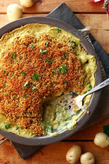 Cheesy Vegan Potato & Broccoli Casserole » I LOVE VEGAN