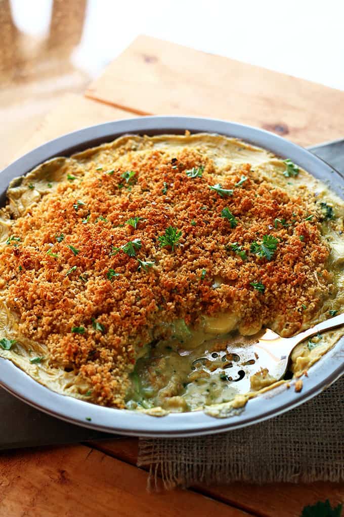 Cheesy Vegan Potato & Broccoli Casserole » I LOVE VEGAN