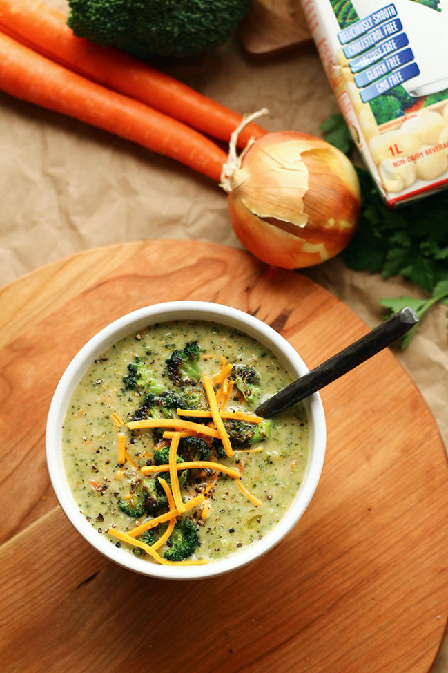 Creamy Vegan Broccoli Soup (Vegan Cream of Broccoli Soup) » I LOVE VEGAN
