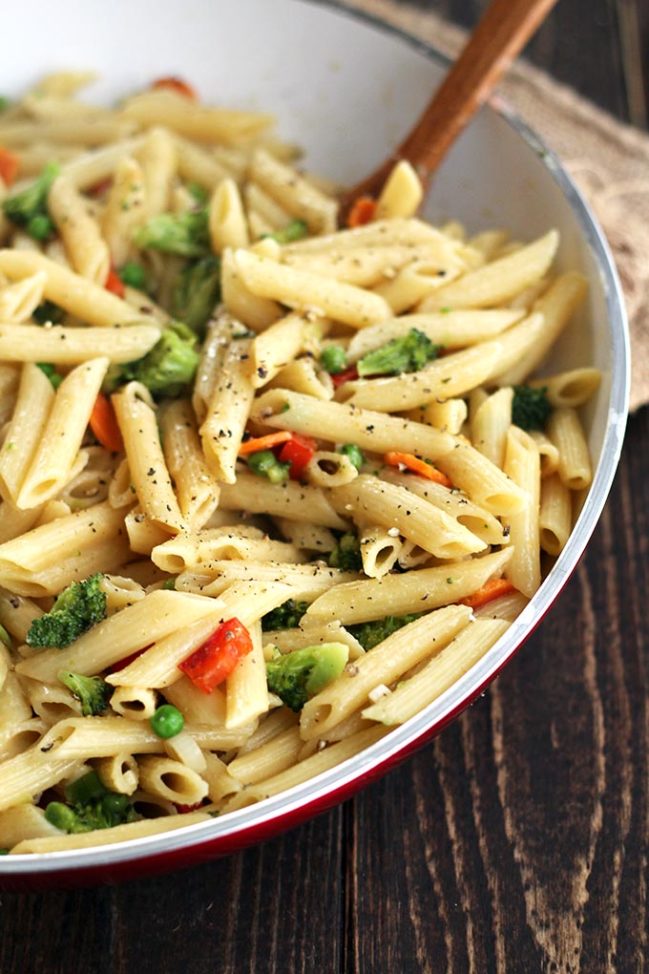 Vegan Coconut Penne Primavera » I LOVE VEGAN