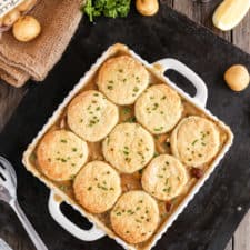 Vegetable Pot Pie with Vegan Biscuits-image