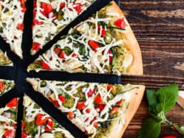 Vegan Mediterranean Pesto Pizza I Love Vegan