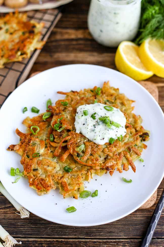 Vegan Latkes Potato Pancakes I Love Vegan