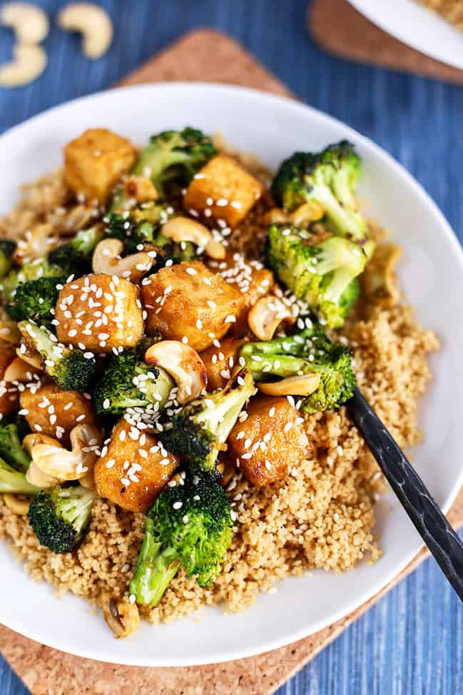 Broccoli and tofu meals