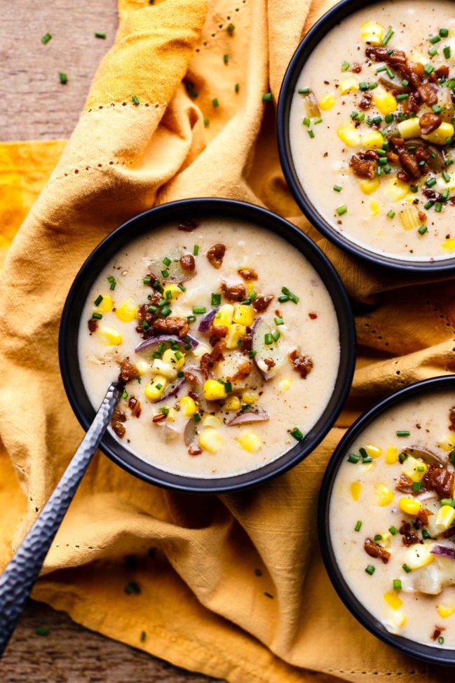 Vegan Instant Pot Little Potato & Corn Chowder » I LOVE VEGAN