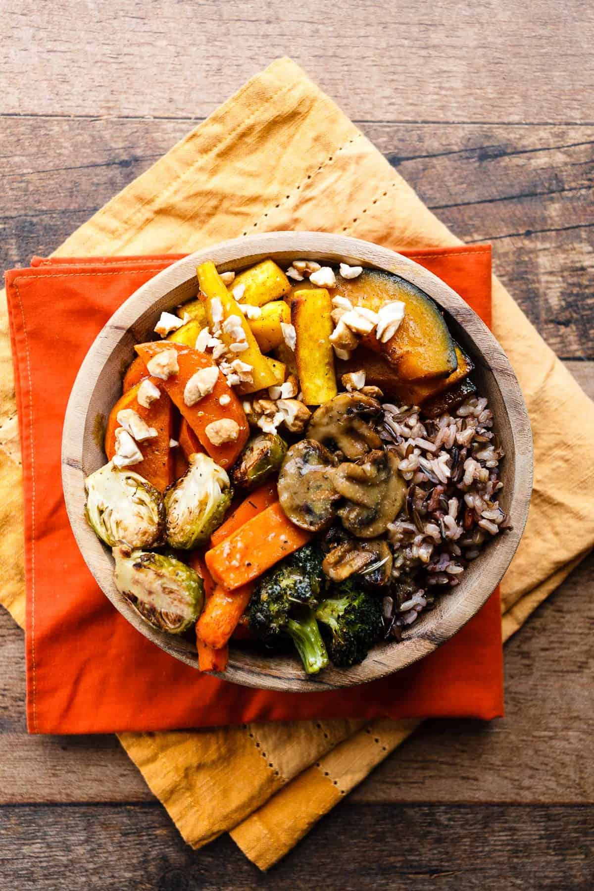 Roasted Fall Vegetable Glow Bowl - Mindful by Sodexo Recipes