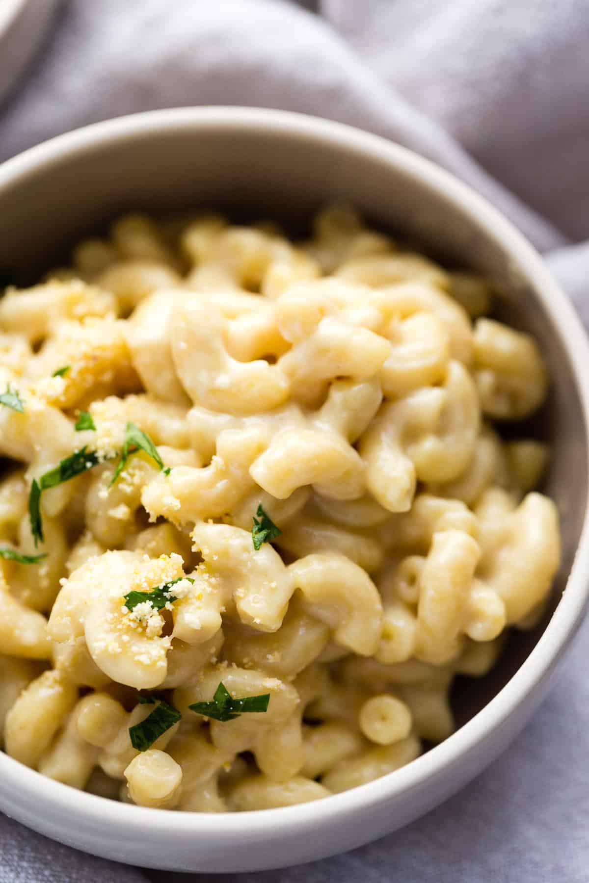 vegan cashew mac and cheese baked