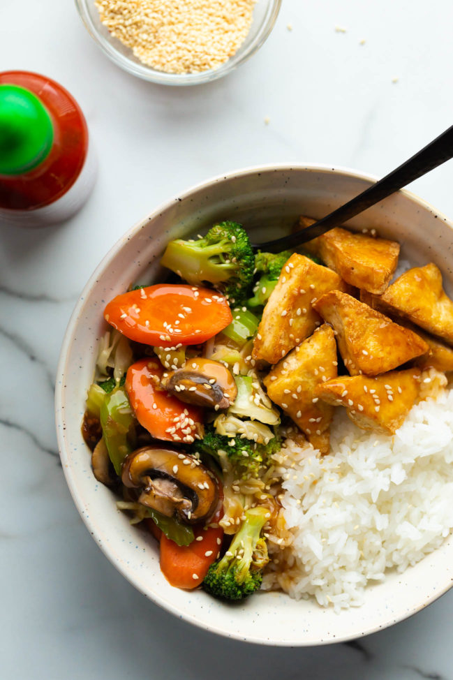 Vegan Tofu Vegetable Teriyaki Stir Fry I Love Vegan